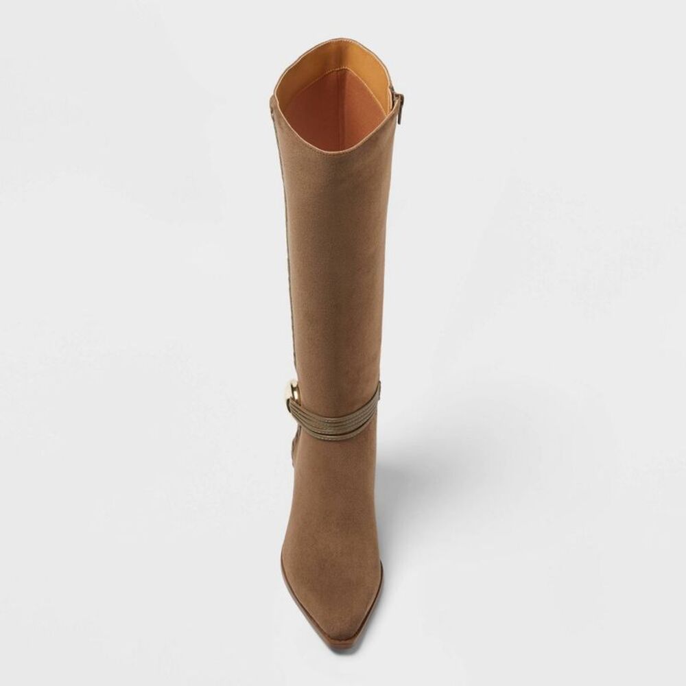 Open Box - Universal Thread - Women’s Rio Wide Calf Whip Stitch Tall  Taupe - Picture 3 of 3